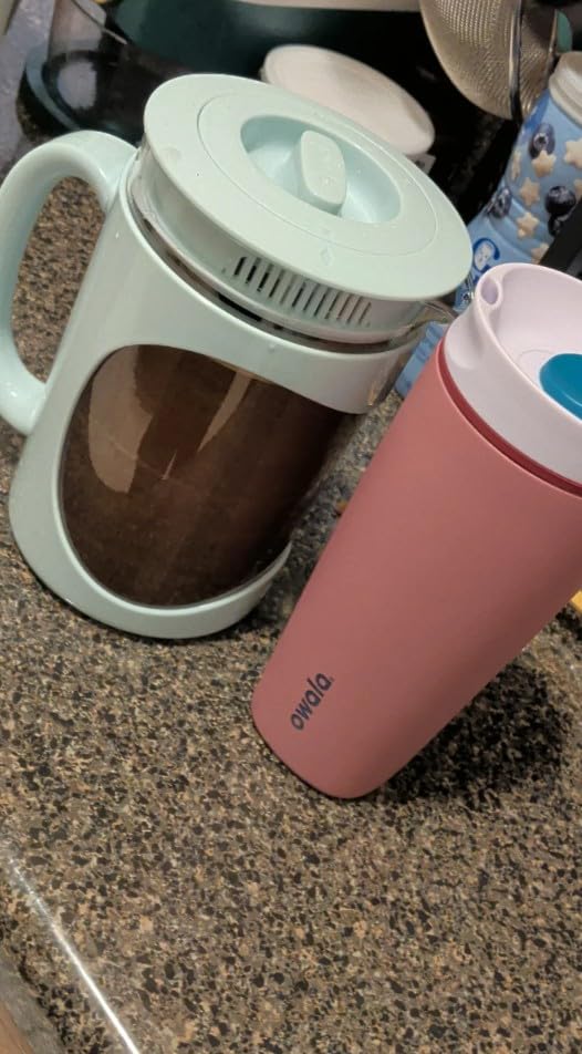 Primula Burke Deluxe Cold Brew Iced Coffee Maker, Comfort Grip Handle, Durable Glass Carafe, Removable Mesh Filter, Perfect 6 Cup Size, Dishwasher Safe, 1.6 qt, Red customer photo 1