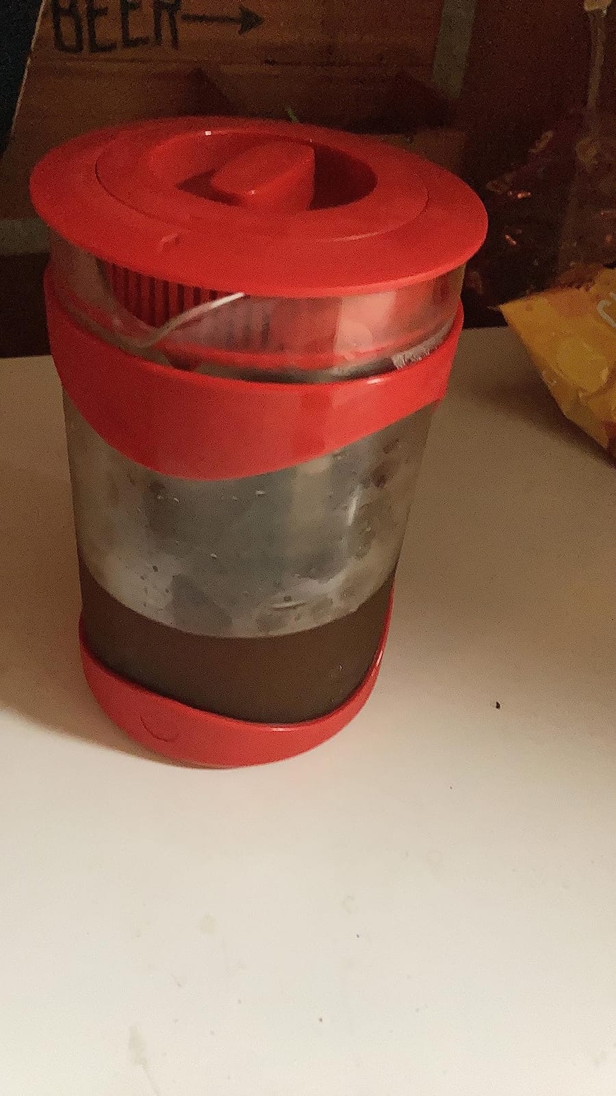 Primula Burke Deluxe Cold Brew Iced Coffee Maker, Comfort Grip Handle, Durable Glass Carafe, Removable Mesh Filter, Perfect 6 Cup Size, Dishwasher Safe, 1.6 qt, Red customer photo 2