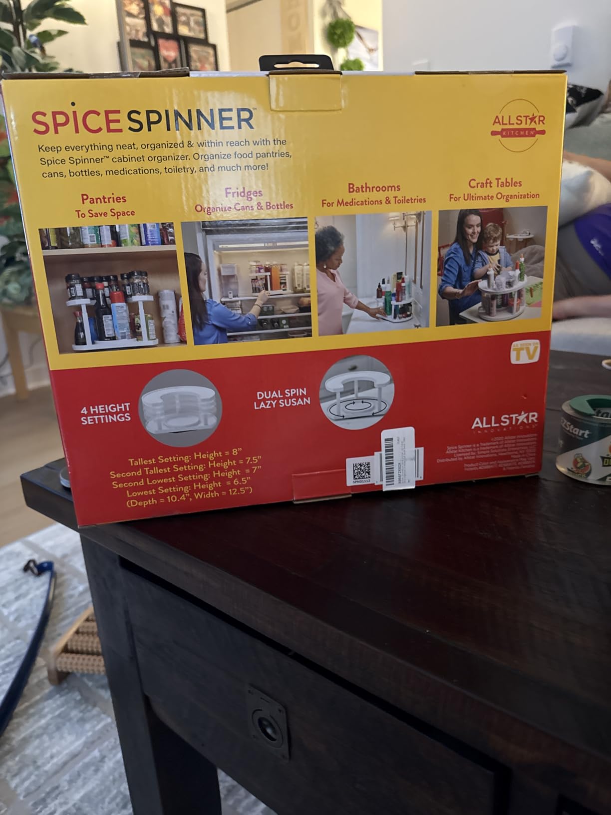 Allstar Innovations Spice Spinner Two-Tiered Spice Organizer & Holder That Saves Space, Keeps Everything Neat, Organized & Within Reach With Dual Spin Turntables customer photo 1