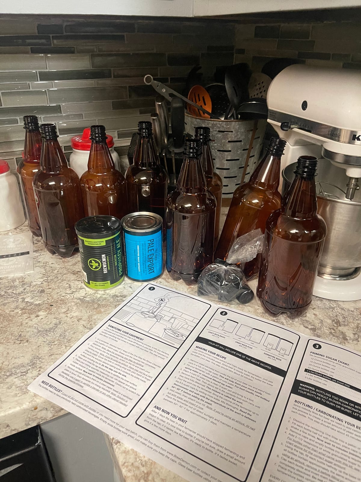 Premium Beer Making Kit w/Bottles – NO AIRLOCK OR Siphon Required – Conical Fermenter Eliminates Sediment and Makes Great Tasting Beer at Home - Includes Our 2 Gal. American Ale Recipe customer photo 1