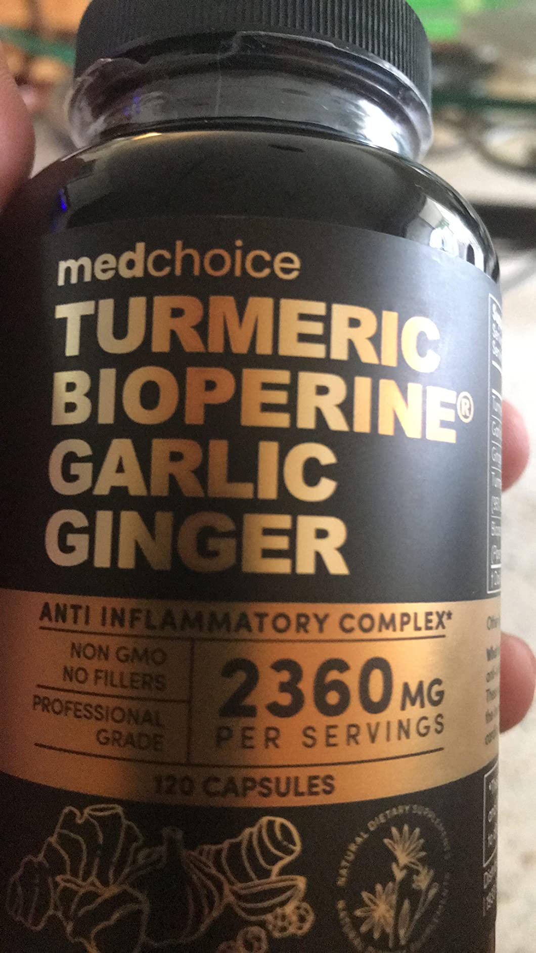 MEDCHOICE 4-in-1 Turmeric Joint Support with Garlic & BioPerine, 120ct customer photo 2
