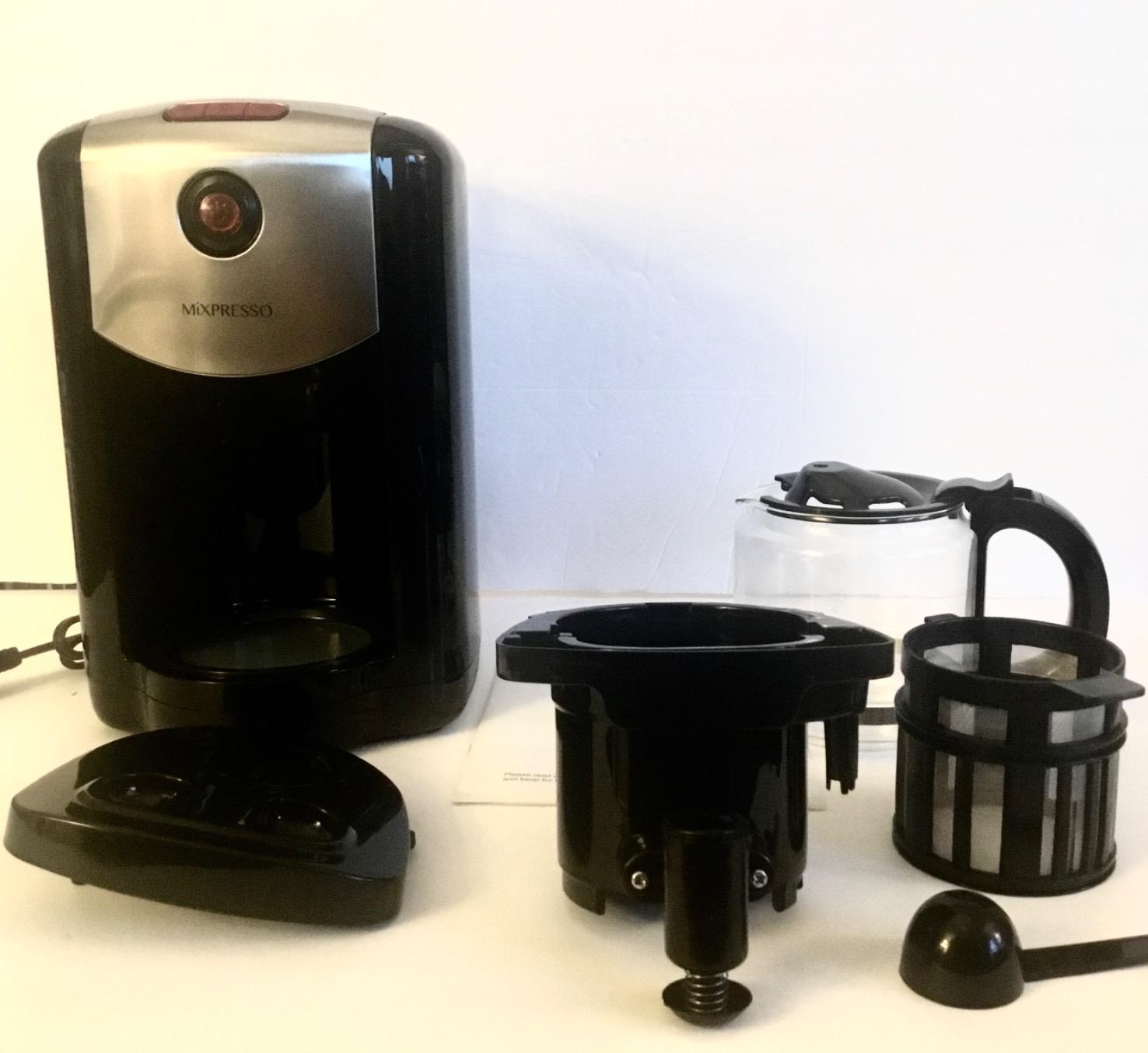 Mixpresso 5-Cup Drip Coffee Maker, Automatic Brew Coffee Pot Machine with Built-In Burr Coffee Grinder, Programmable Smart Coffee Maker with Timer With Glass Carafe Coffee Pot customer photo 2