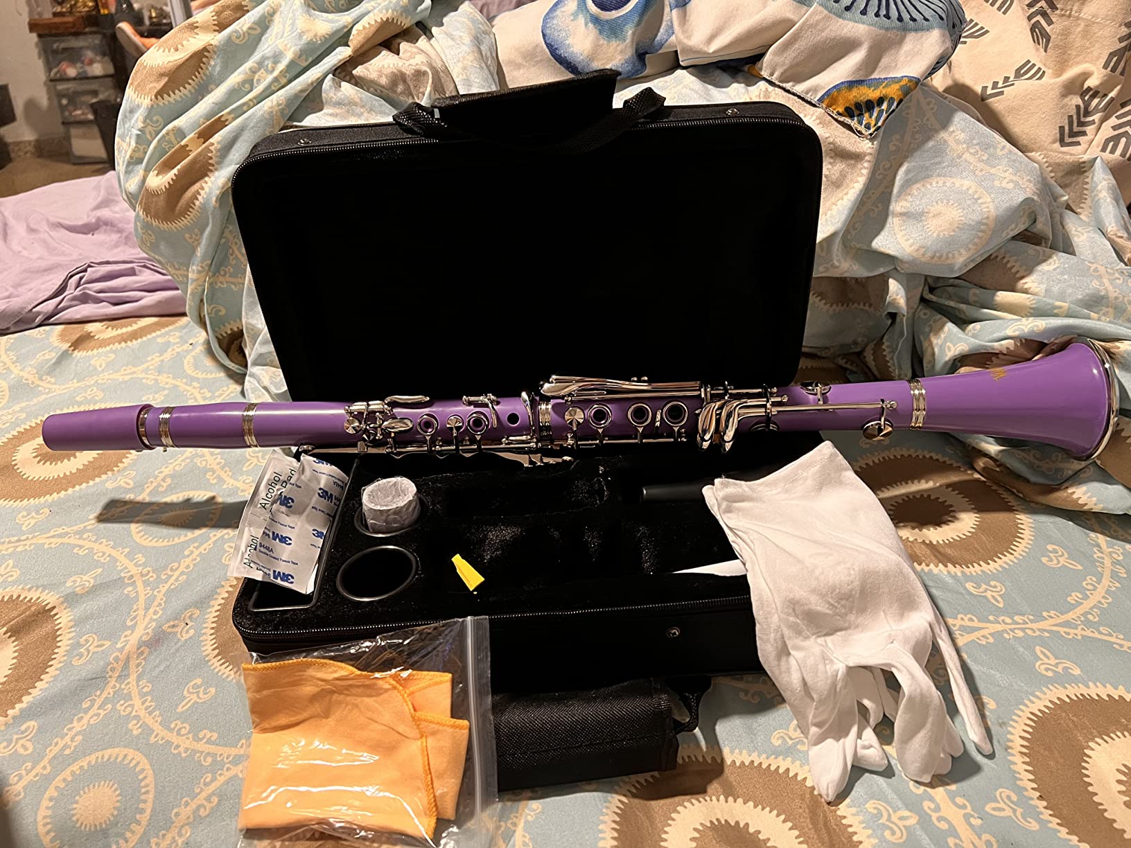 Bb Clarinet 17 Keys Flat B Clarinet for Beginners & Students Black customer photo 2