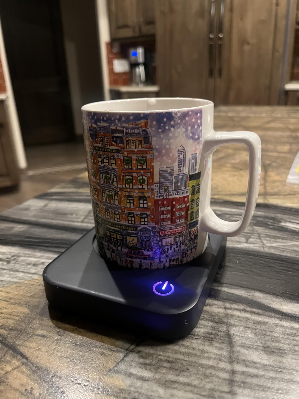VOBAGA Coffee Mug Warmer for Desk with Auto Shut Off & 3-Temp Settings, Coffee Cup Warmer with Smart Safety Alert Home Office Accessory, Perfect for Coffee, Tea, Milk (No Mug) customer photo 1