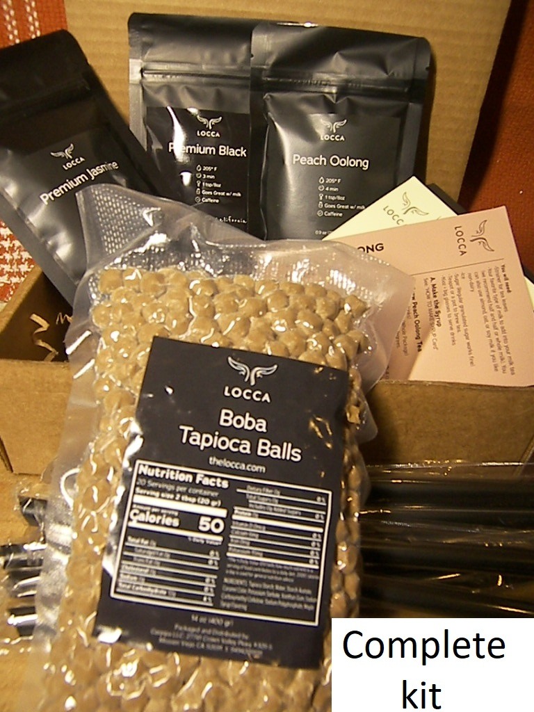 Locca Boba Tea Kit 24+ Bubble Teas | Premium Peach Oolong Tea, Jasmine Tea, Black Tea | Loose Leaf Teas | Vegan & Gluten Free Boba Drink | VIVANTE BOBA TEA KIT customer photo 1