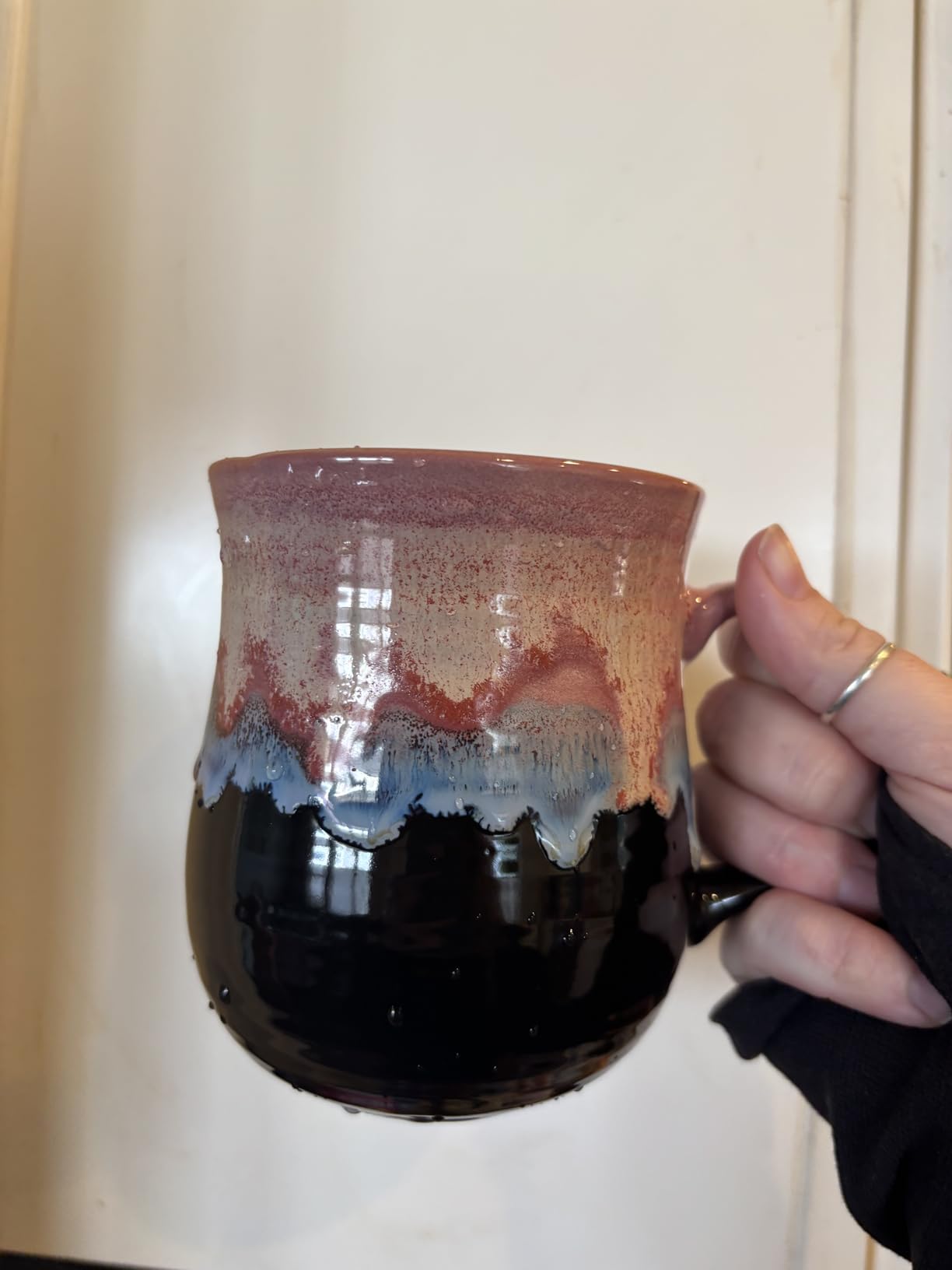Bosmarlin Large Ceramic Coffee Mug, Big Tea Cup for Office and Home, 21 Oz, Dishwasher and Microwave Safe, 1 PCS customer photo 1