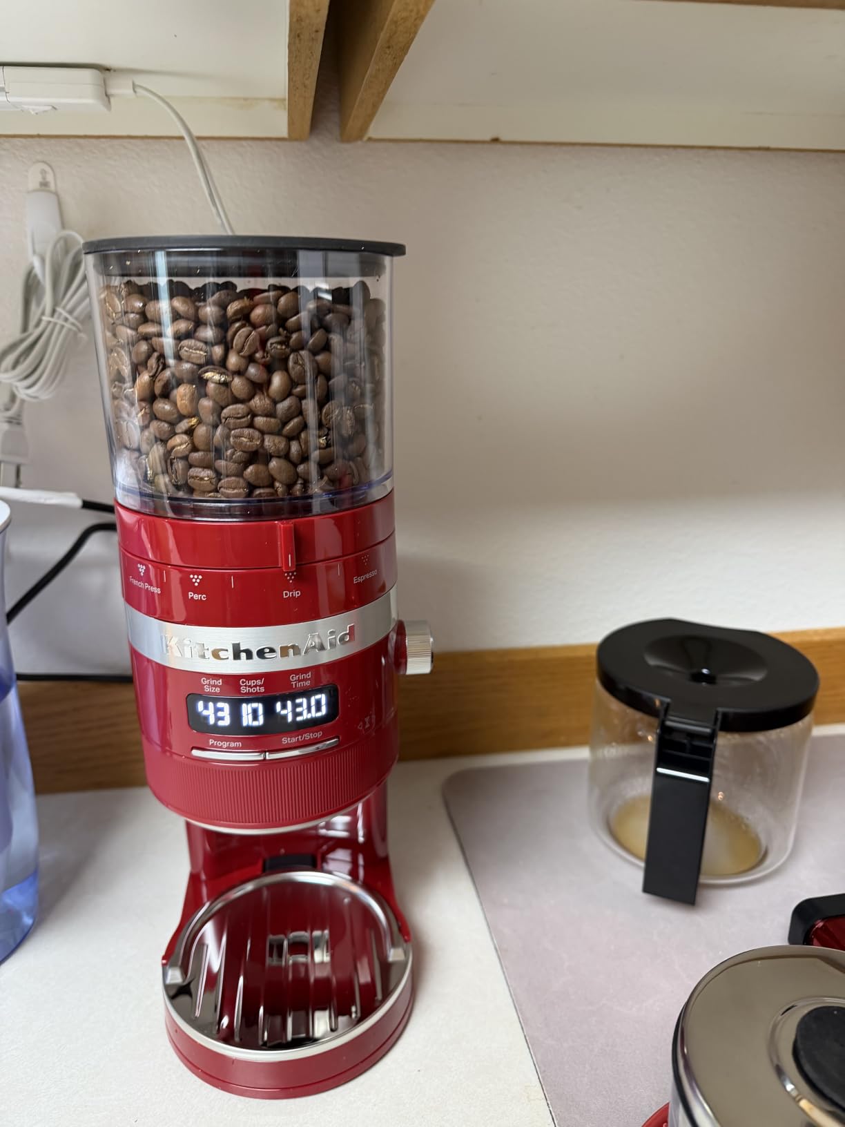 KitchenAid Burr Coffee Grinder, KCG8433, Empire Red customer photo 1
