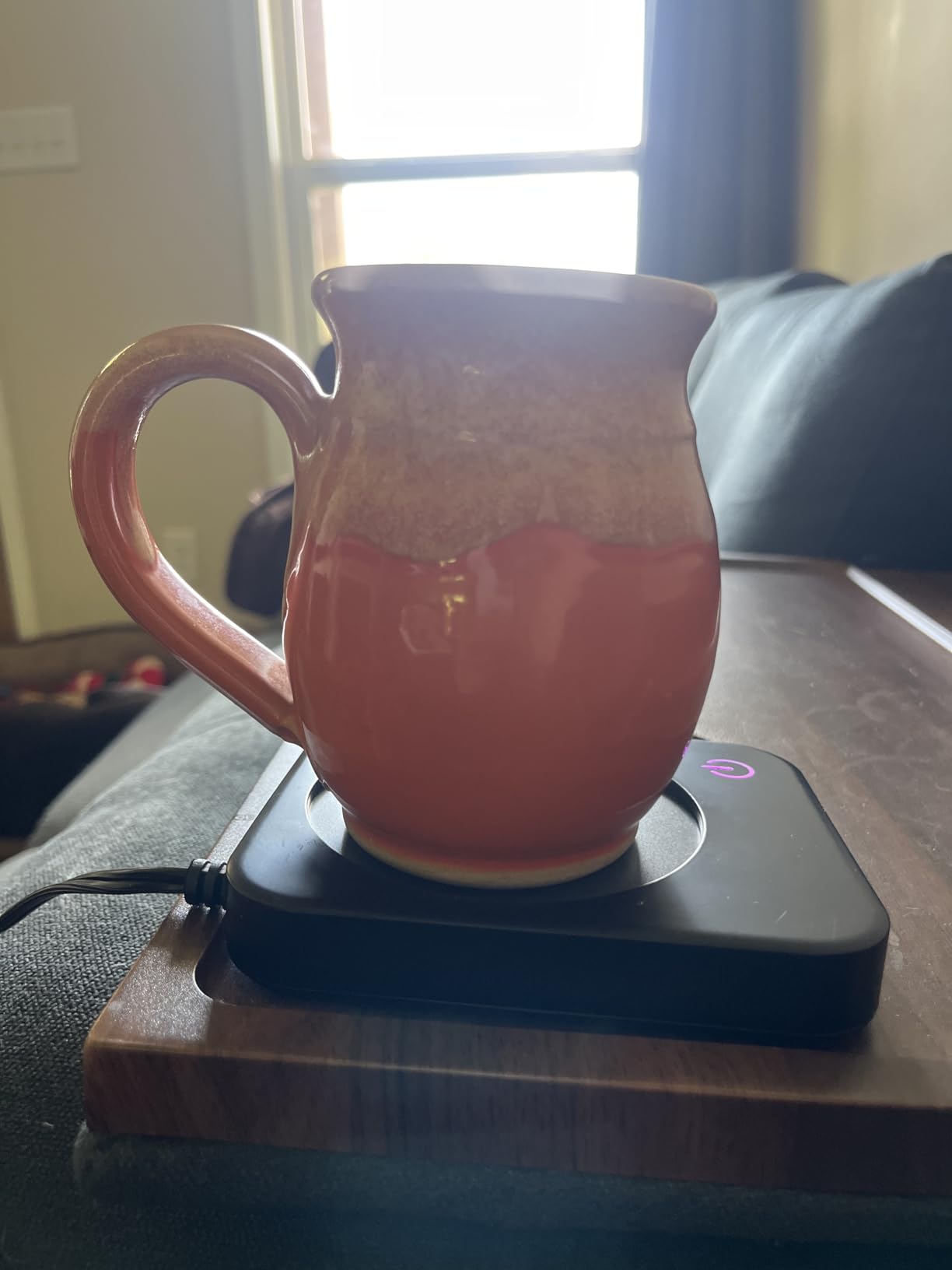 VOBAGA Coffee Mug Warmer for Desk with Auto Shut Off & 3-Temp Settings, Coffee Cup Warmer Galentines Day Gift Home Office Accessory, Perfect for Coffee, Tea, Milk (No Mug) customer photo 1