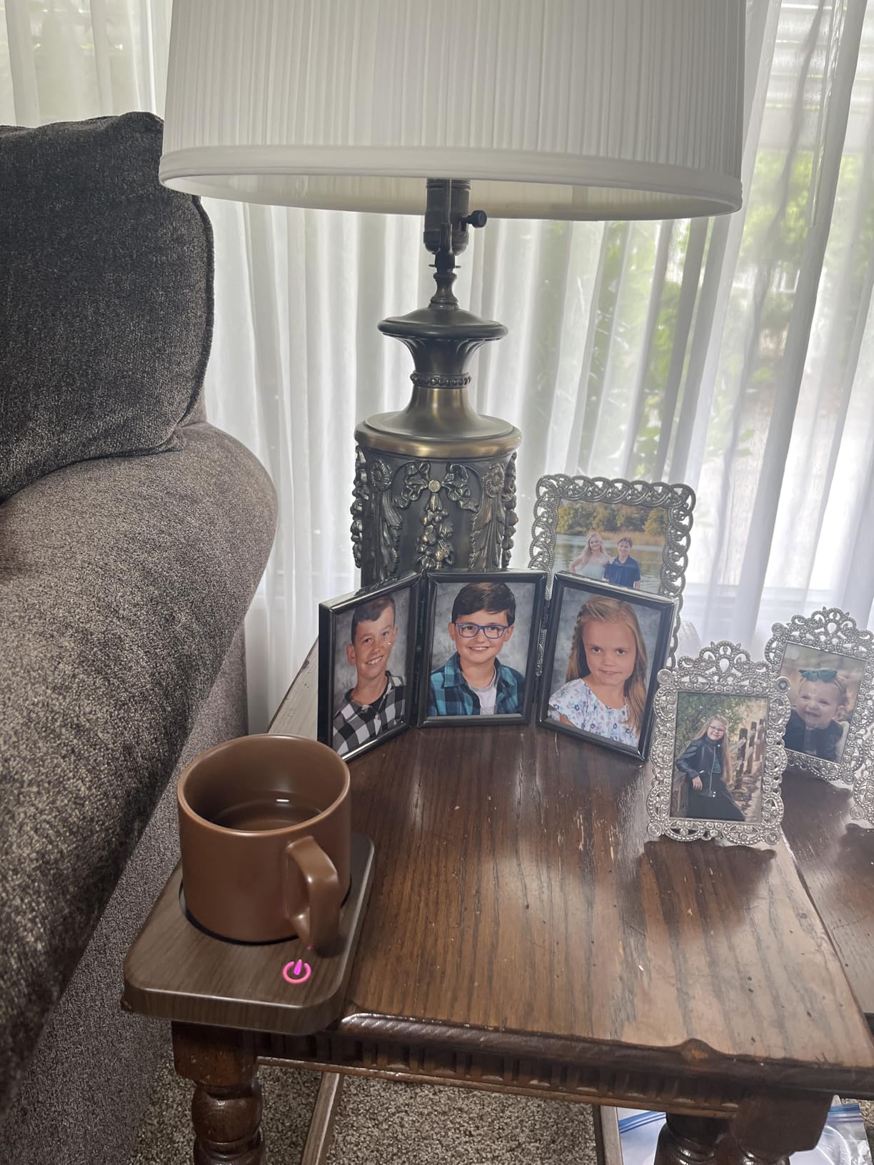 VOBAGA Coffee Mug Warmer for Desk with Auto Shut Off & 3-Temp Settings, Coffee Cup Warmer Galentines Day Gift Home Office Accessory, Perfect for Coffee, Tea, Milk (No Mug) customer photo 2