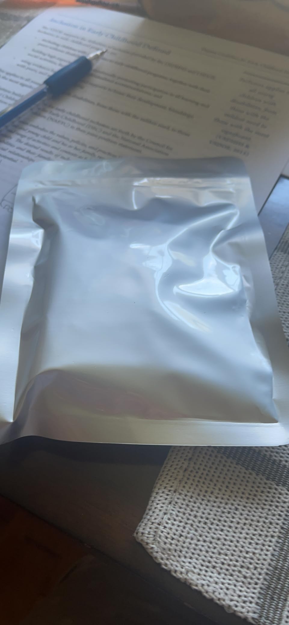 50 PCS 2 Quart Mylar bags for food storage, Heat Sealable Bags Storage Bags for Food, Coffee Beans, tea, grains, etc.(7.9 x 11.8 Inch) customer photo 1