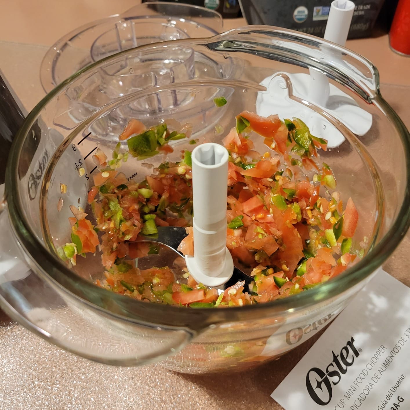 Oster 3-Cup Mini Food Chopper with Glass Bowl, for Kitchen Prep customer photo 1
