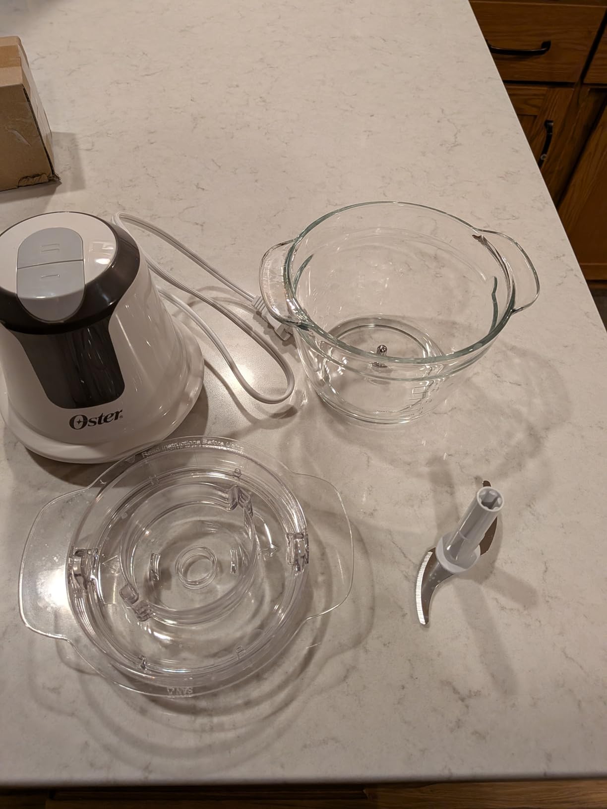 Oster 3-Cup Mini Food Chopper with Glass Bowl, for Kitchen Prep customer photo 2