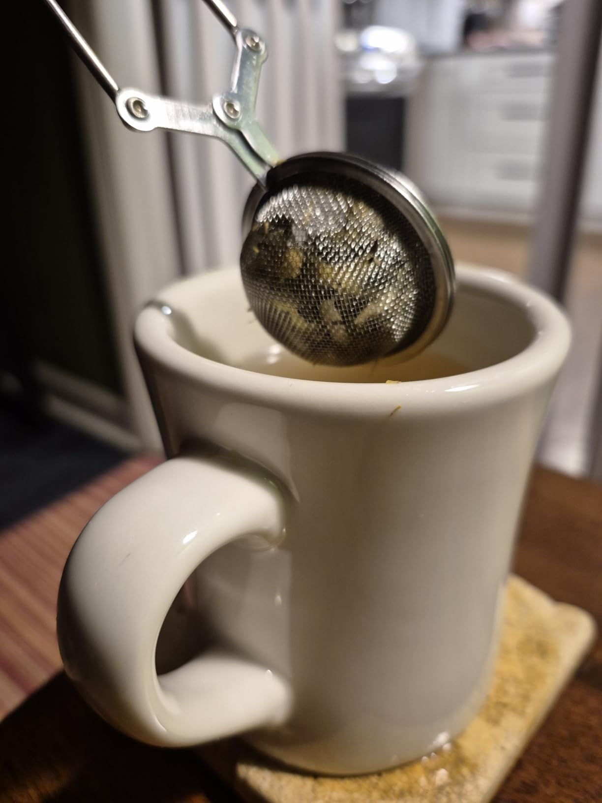 Snap Ball Tea Strainer, JEXCULL 3 Pack Premium Stainless Steel Tea Strainer with Handle for Loose Leaf Tea Fine Mesh Tea Balls Filter Infusers (Normal) customer photo 1