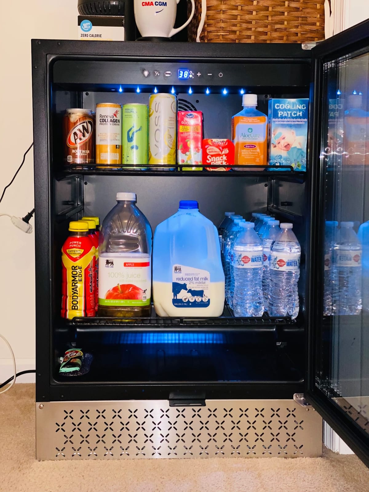 Tylza Wine and Beverage Refrigerator, 24 Inch Dual Zone Wine Beverage Cooler, Holds 20 Bottles and 88 Cans, Built-In and Freestanding, Seamless Glass Door, Under Counter Beer Wine Refrigerator customer photo 1