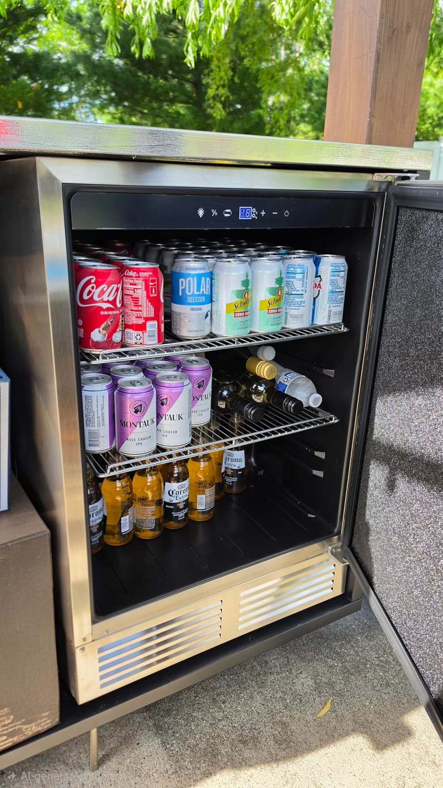 Tylza Wine and Beverage Refrigerator, 24 Inch Dual Zone Wine Beverage Cooler, Holds 20 Bottles and 88 Cans, Built-In and Freestanding, Seamless Glass Door, Under Counter Beer Wine Refrigerator customer photo 2