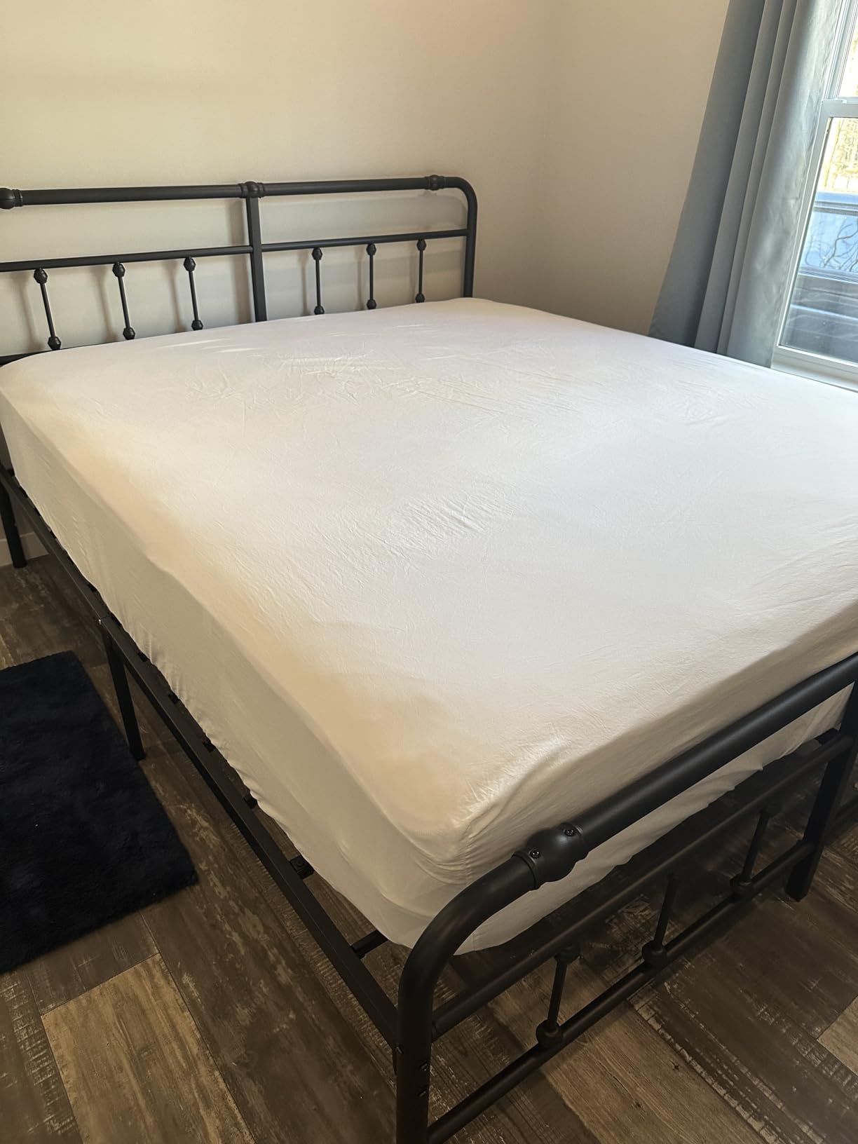 sunflower Extra Deep Queen Sheet Sets 100% Cotton Sateen, White customer photo 1