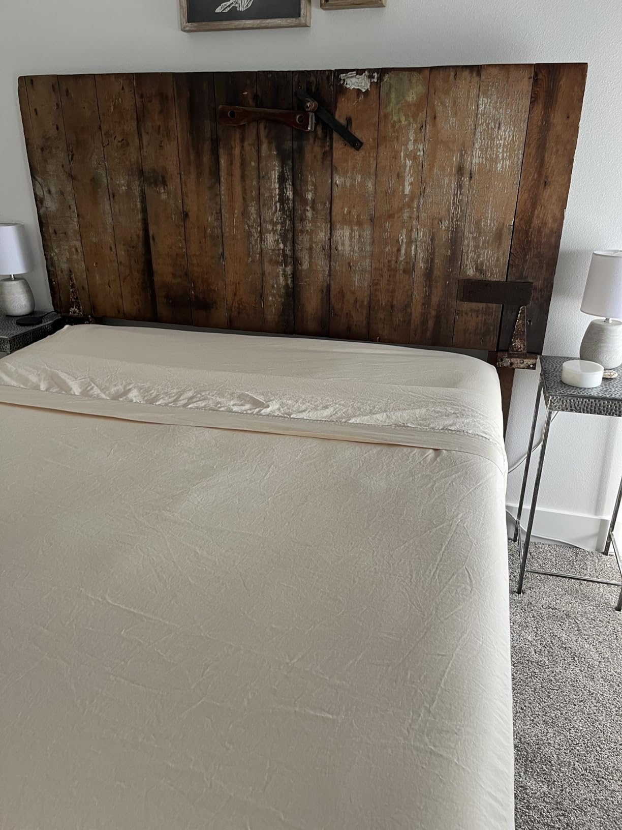 sunflower Extra Deep Queen Sheet Sets 100% Cotton Sateen, White customer photo 2