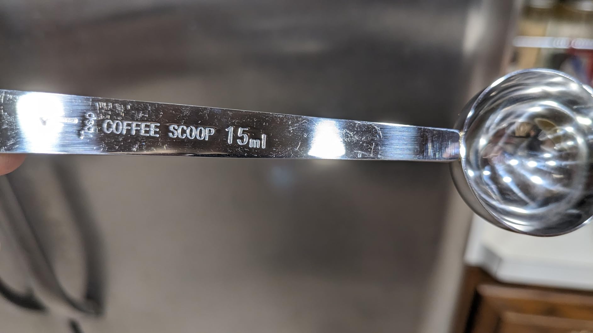 Coffee Scoops, 1 PC 15 ML (1 TPSP) 304 Stainless Steel Tablespoon Long Handle Measuring tablespoon Fits Container for Ground, Brewing, Milk Brewin (5.7inches) customer photo 1