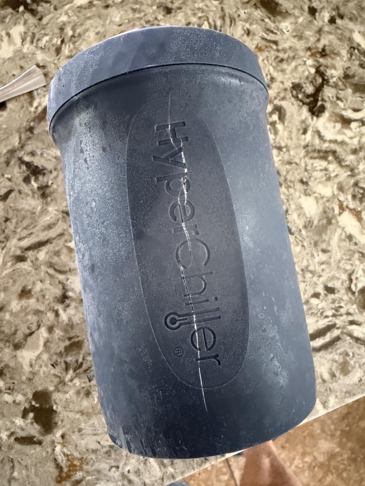 HyperChiller HC2BG Patented Iced Coffee/Beverage Cooler, NEW, IMPROVED,STRONGER AND MORE DURABLE! Ready in One Minute, Reusable for Iced Tea, Wine, Spirits, Alcohol, Juice, 12.5 Oz, Slate Blue customer photo 1