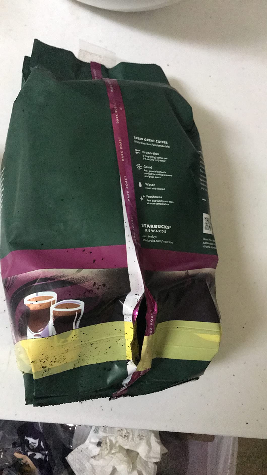 Starbucks Dark Roast Ground Coffee — Espresso Roast — 100% Arabica — 1 bag (18 oz.) customer photo 1