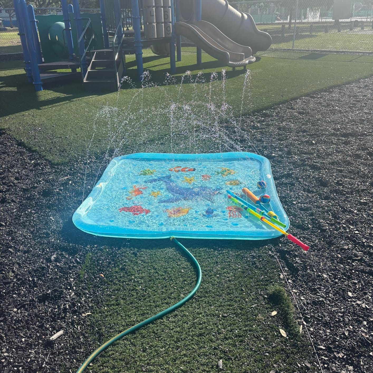 Growsland Splash Pad for Toddlers, Outdoor Sprinkler for Kids, 67