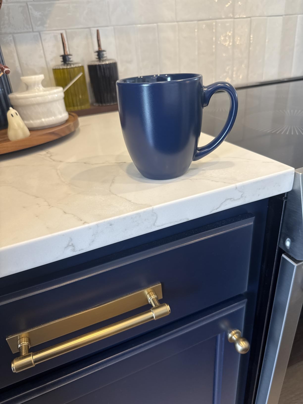 AmorArc 16 oz Coffee Mugs Set of 6, Large Ceramic Coffee Cups-Matte Blue customer photo 1
