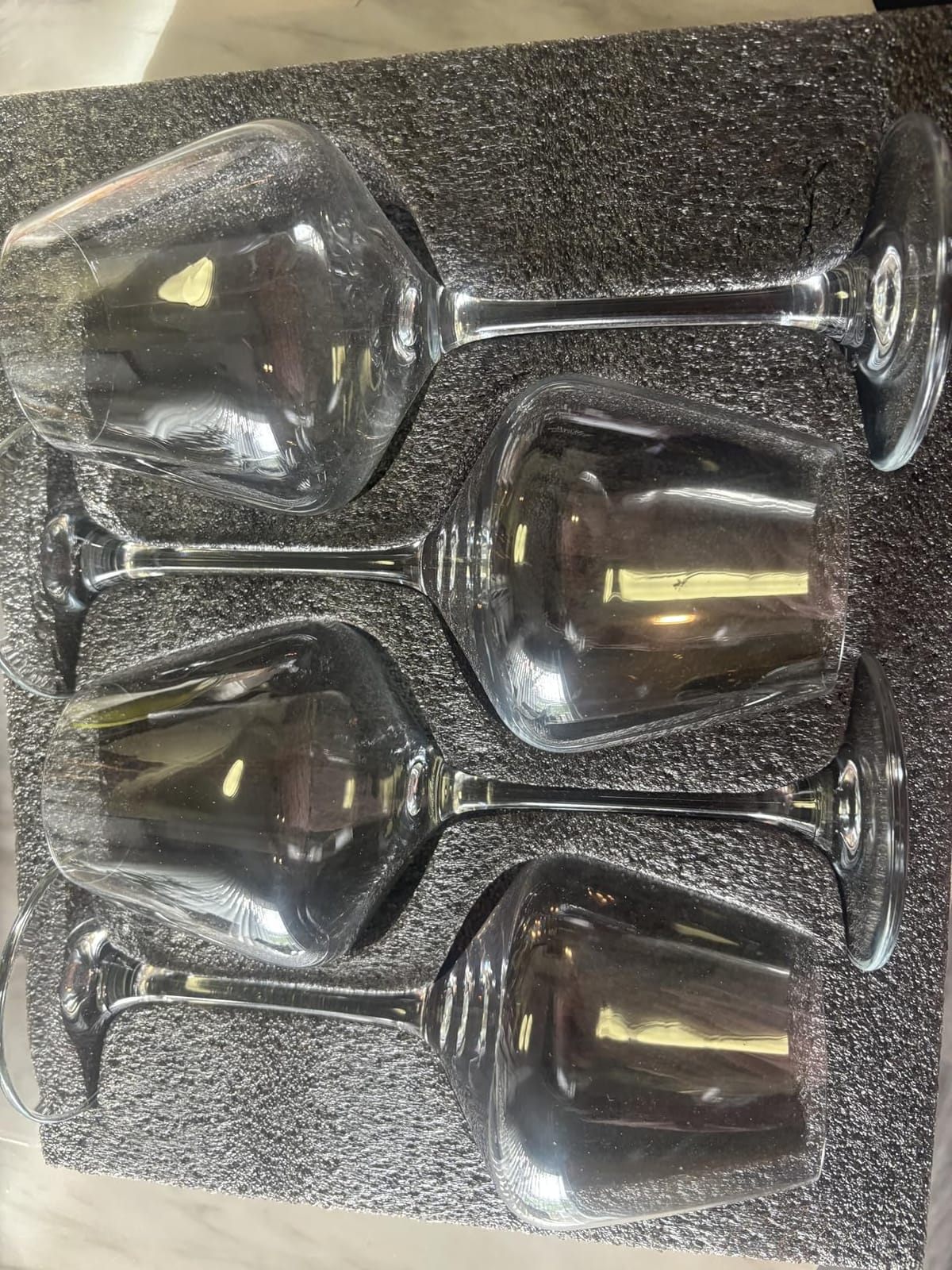 PARACITY Wine Glasses Clear Red White Wine Glass Goblets Crystal Stemware (4PCS) customer photo 1