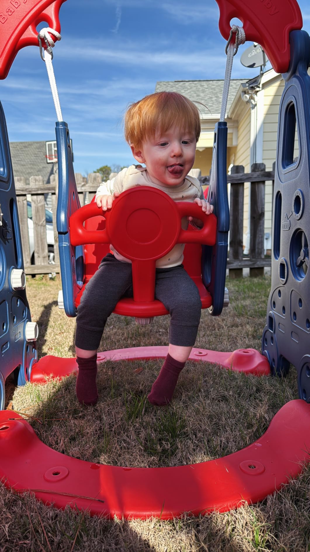NYEEKOY 4 in 1 Slide Swing Set and Kids Slide for 3+ customer photo 2
