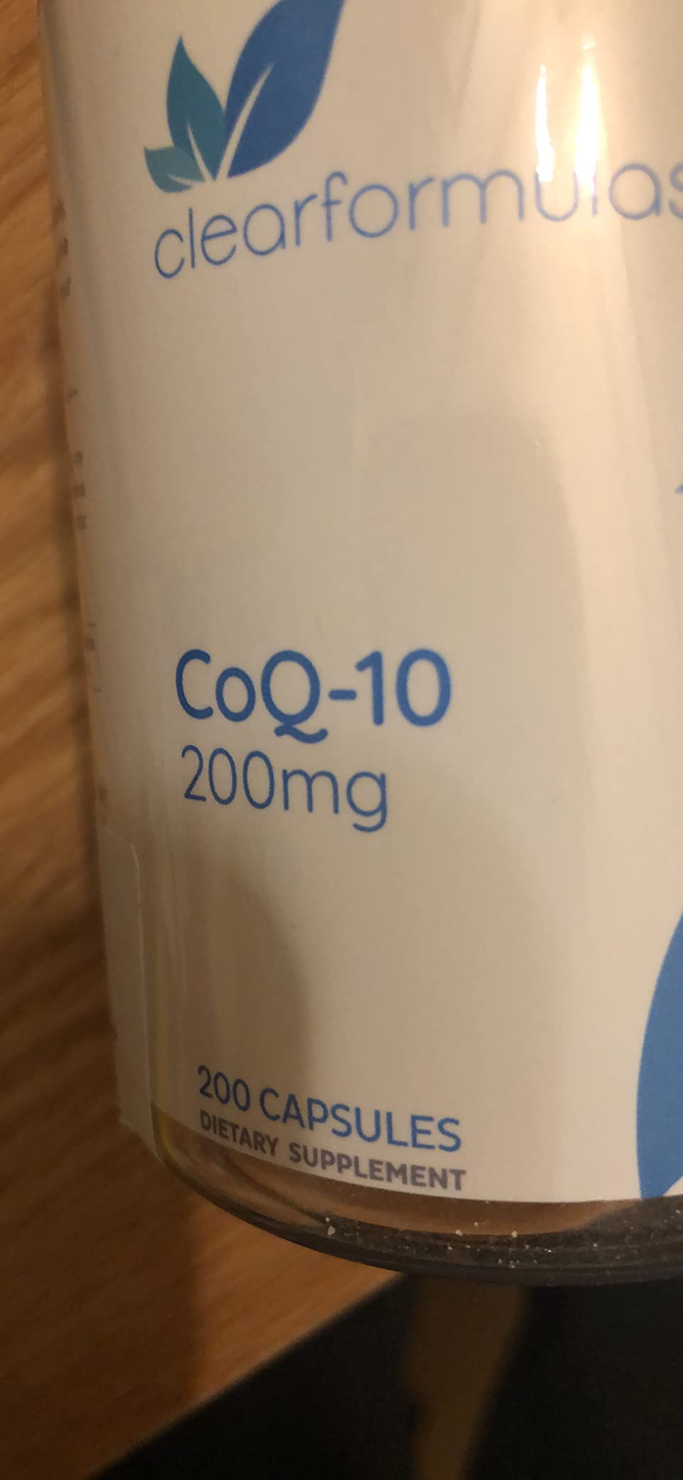 Clear Formulas Quick Absorption CoQ10 200mg - Coenzyme Q10 Potent Antioxidant for Heart Energy and Aging Support - High Stability CoQ10 Ubiquinone Capsules - Made in a cGMP US Lab - 200 Capsules customer photo 1