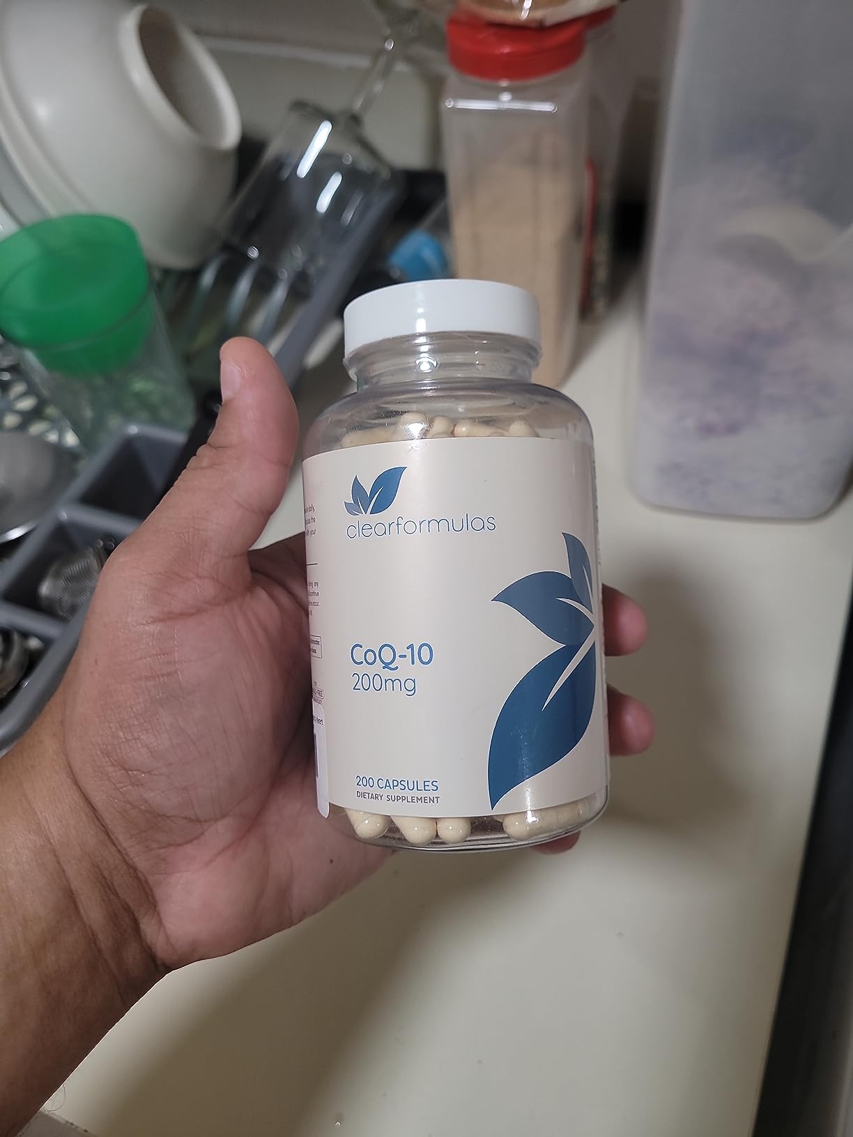 Clear Formulas Quick Absorption CoQ10 200mg - Coenzyme Q10 Potent Antioxidant for Heart Energy and Aging Support - High Stability CoQ10 Ubiquinone Capsules - Made in a cGMP US Lab - 200 Capsules customer photo 2