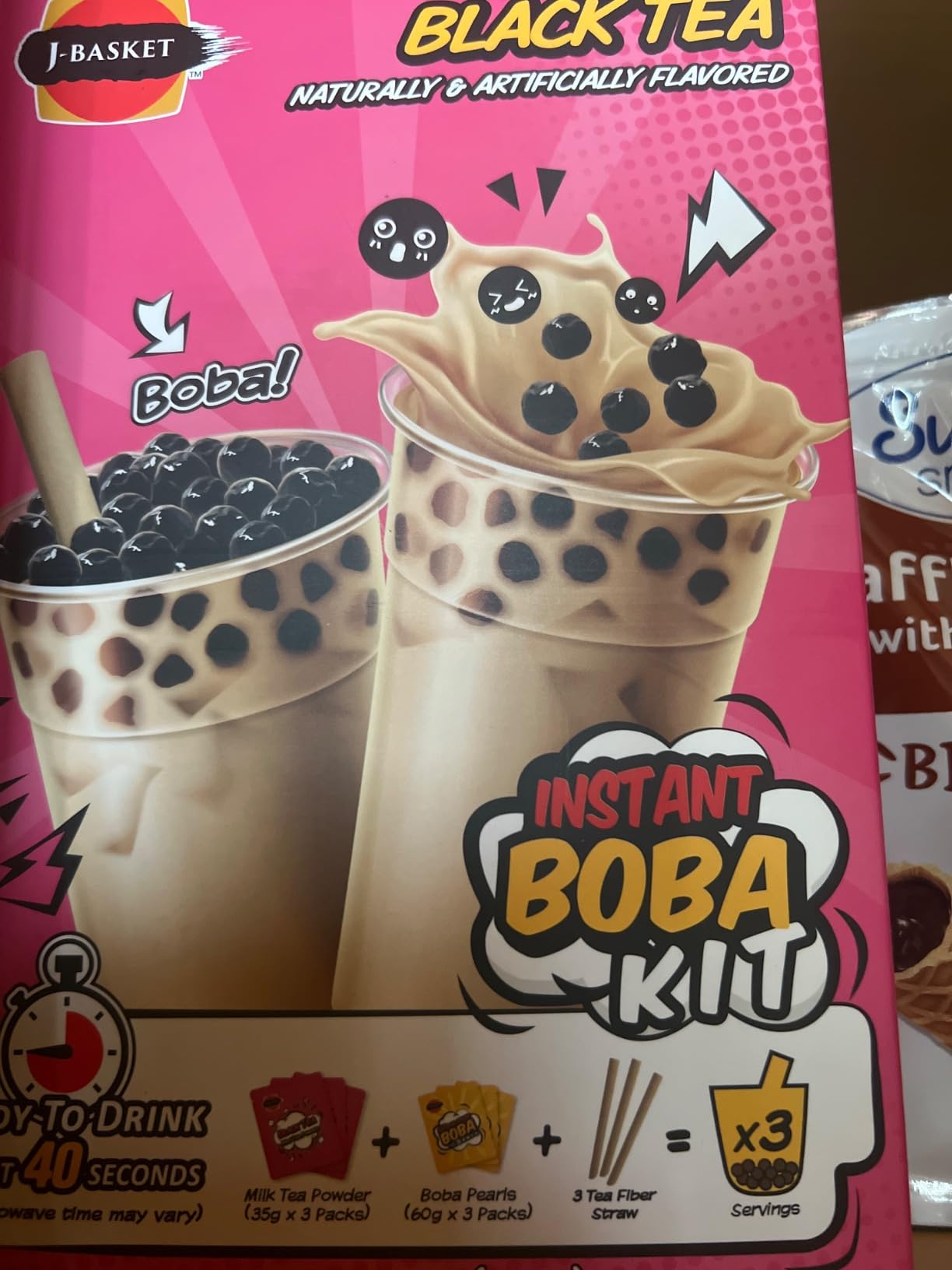 J-BASKET Black Tea Boba Kit, 10 Oz customer photo 1