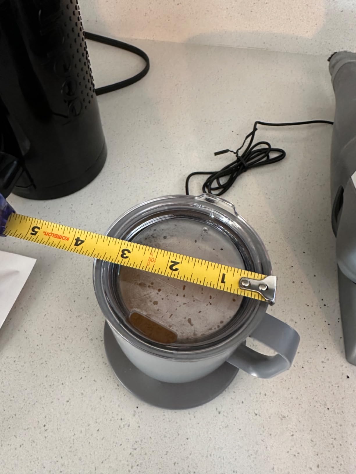Ember Temperature Control Smart Mug 2, 14 Oz, App-Controlled Heated Coffee Mug with 80 Min Battery Life and Improved Design, GrayModel customer photo 2