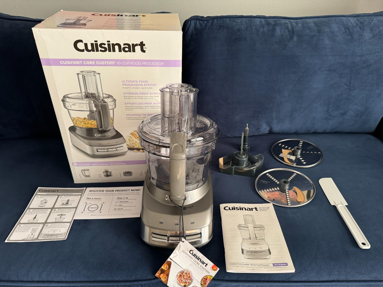 Cuisinart FP-110 Core Custom 10-Cup Multifunctional Food Processor, White and Stainless customer photo 2