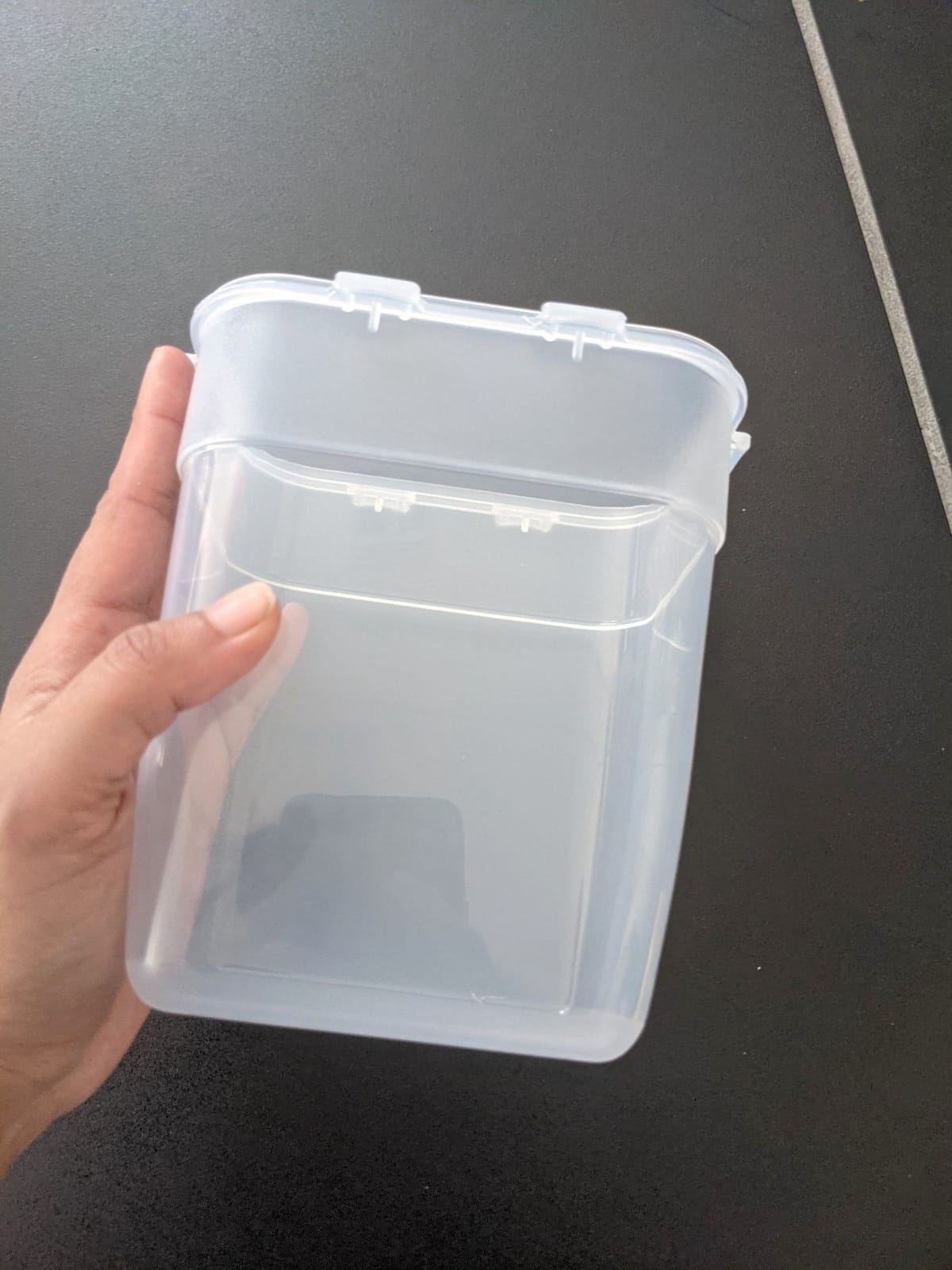 Rachael Ray Leak-Proof Nestable Container Food Storage Bin Set, 10-Piece, Clear with Teal Lids customer photo 2