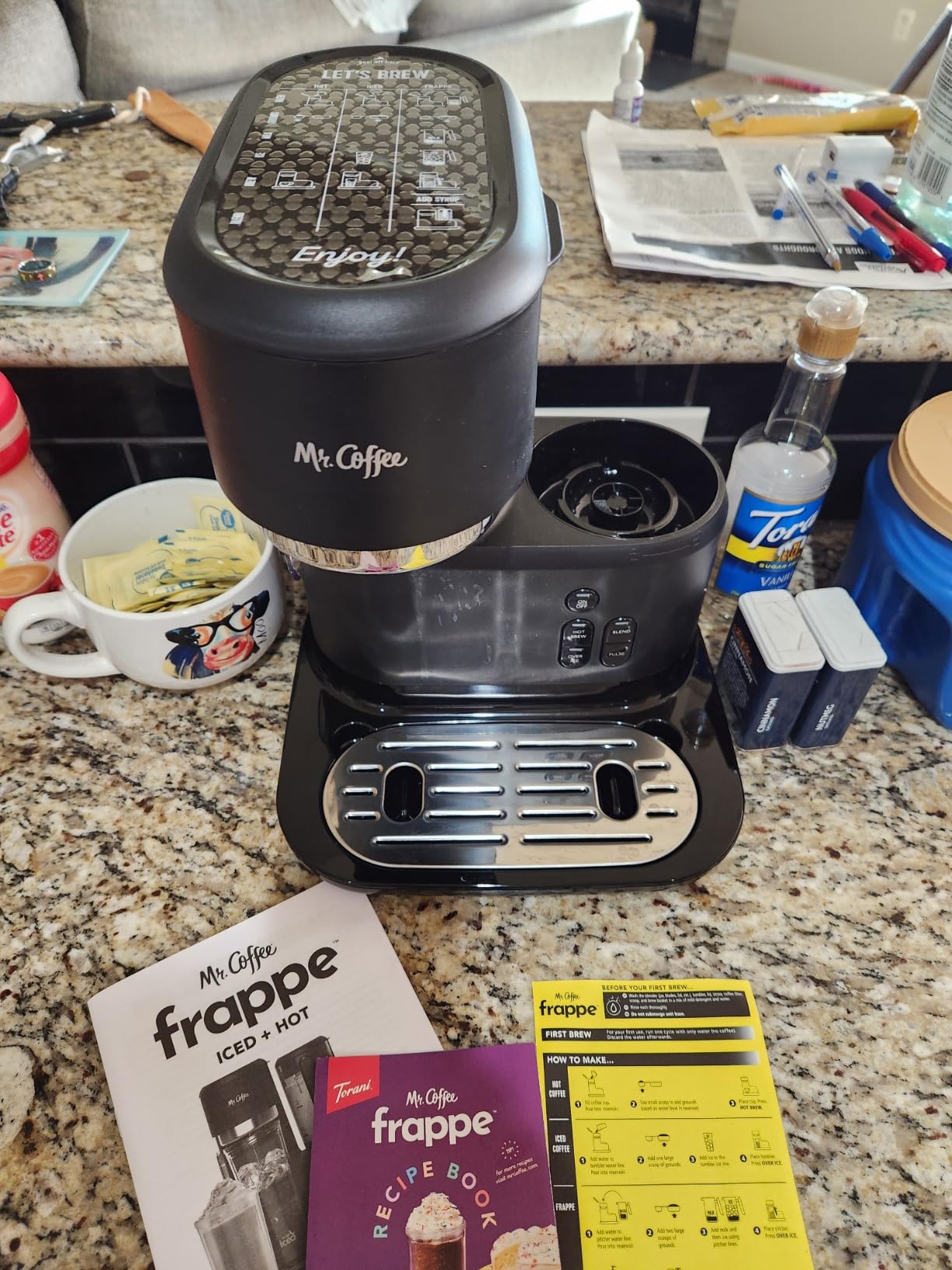 Mr. Coffee 3-in-1 Single-Serve Iced and Hot Coffee/Tea Maker with Blender with Reusable Filter, Scoop, Recipe Book, 2 Tumblers, Lids and Straws, Black customer photo 2