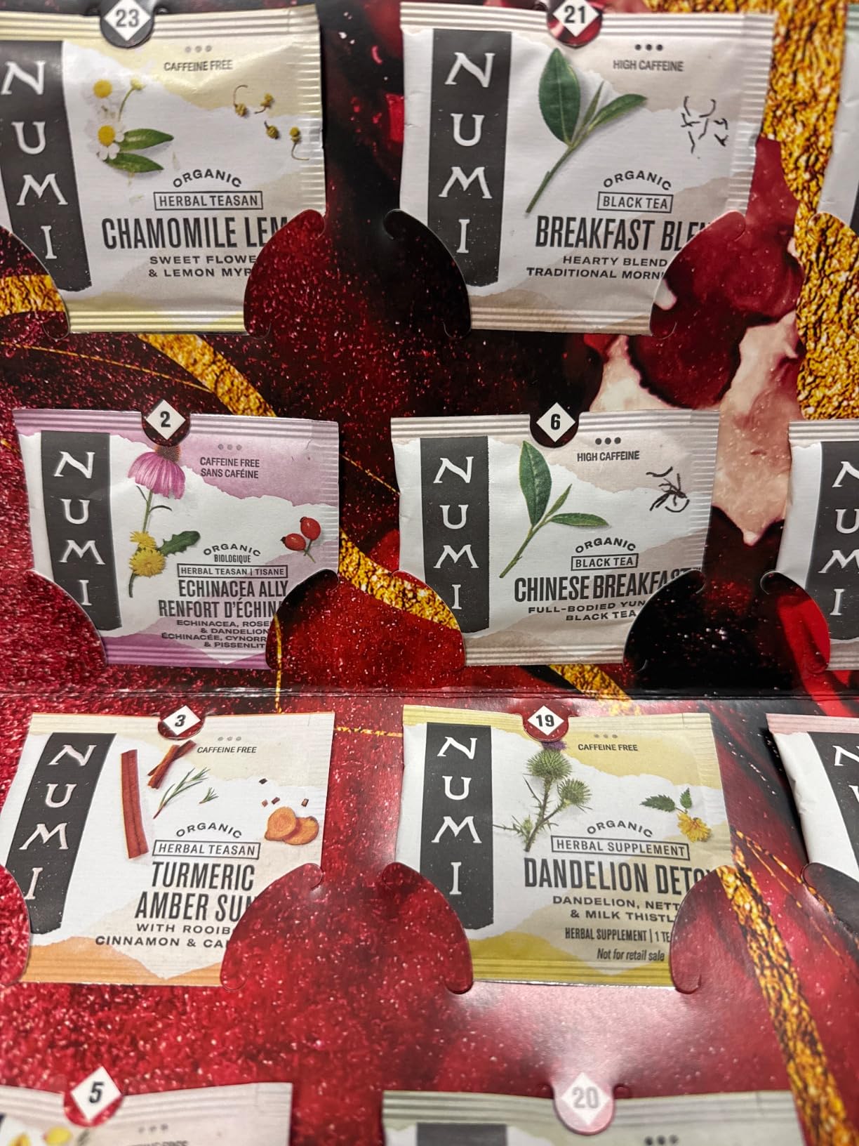 Numi Organic Tea Advent Calendar 2024, Countdown to Christmas, 24 Tea Bags, Gift Set customer photo 2