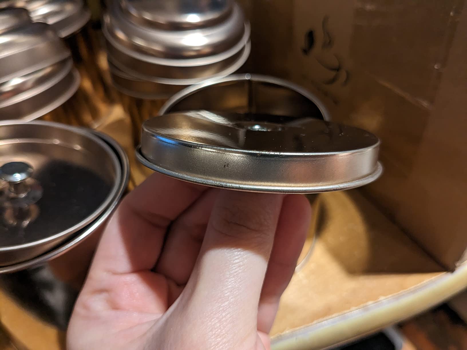 Lawei 9 Pack Tea Tins Canister with Airtight Double Lids, Mini Tea Storage Containers Round Tin Can Box for Storage Tea Coffee Sugar Loose Leaf, 8 Fluid Oz, Rose Gold customer photo 1
