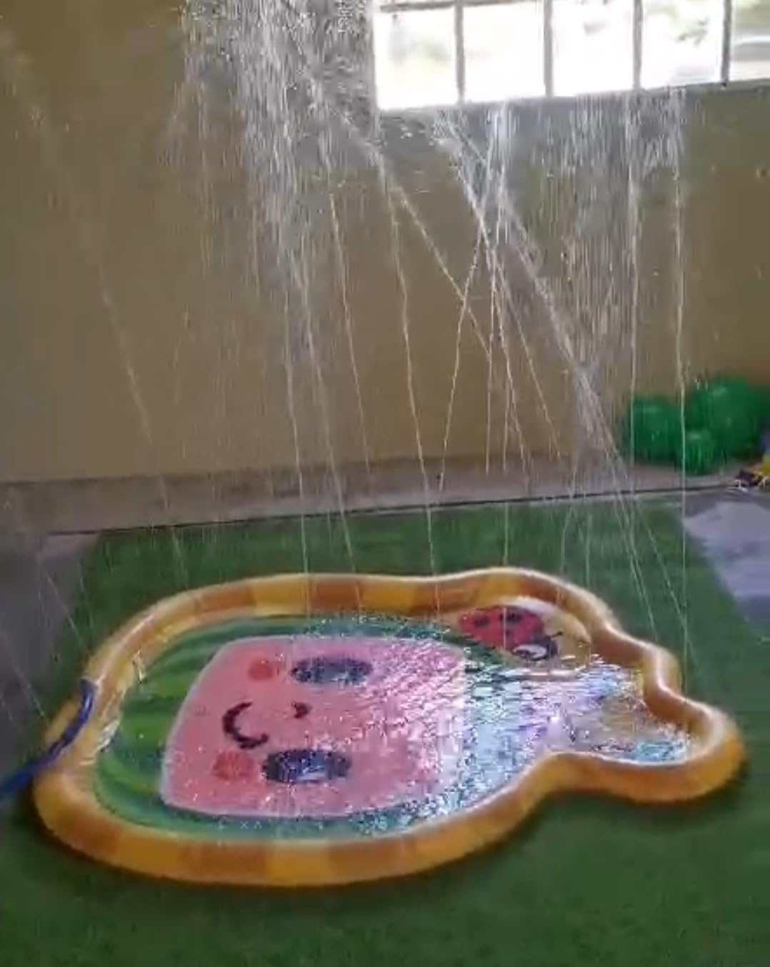 CoCoMelon 3-in-1 Splash Pad, Sprinkler for Kids and Baby Pool for Learning, Toddler Sprinkler Pool, 48