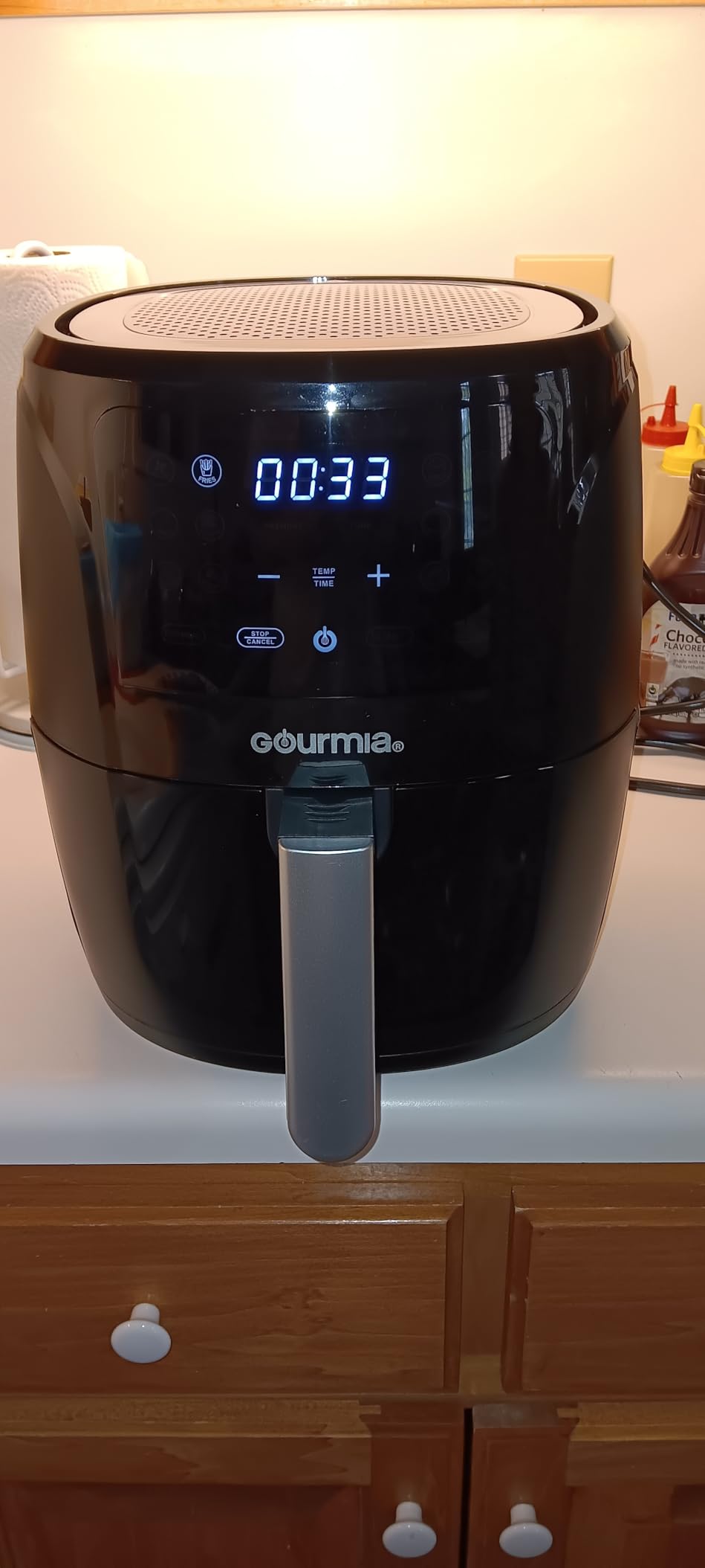 Gourmia Air Fryer - 6 Qt Basket Capacity, 12 Cooking Presets, Black customer photo 2