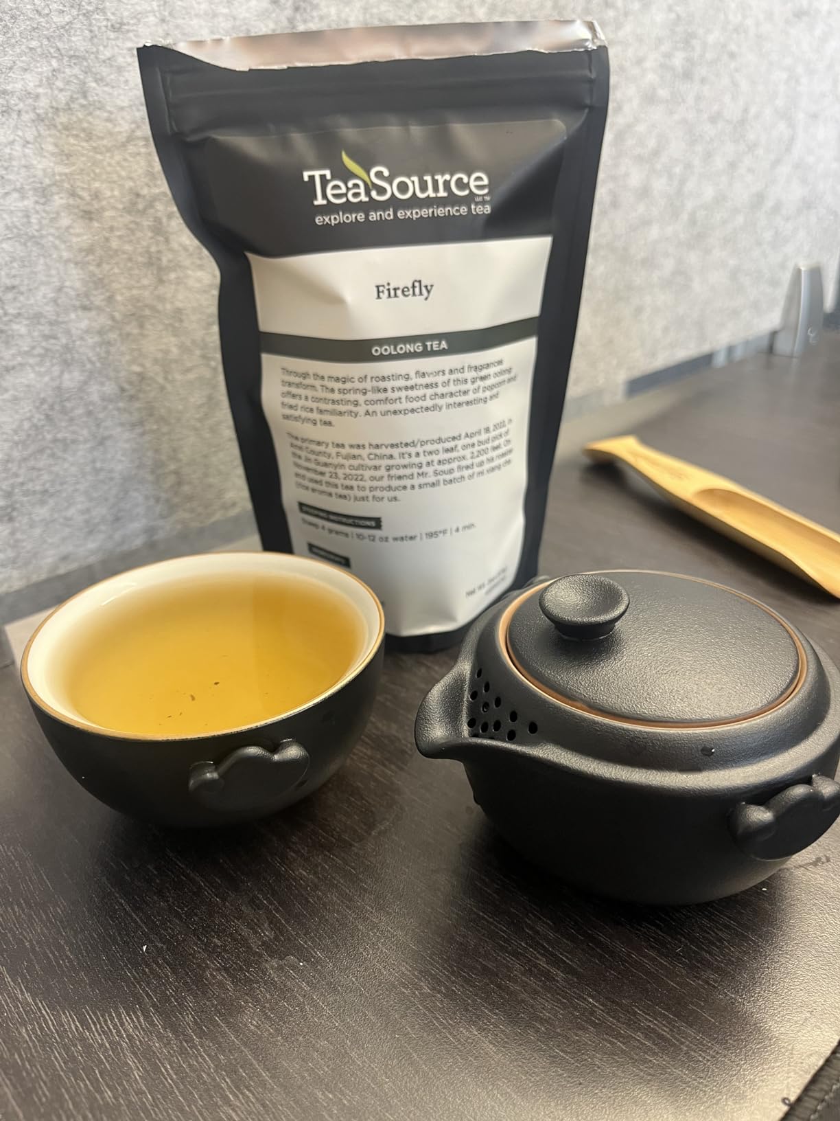 HEER Ceramic Travel Gaiwan Gongfu Tea Set for One, Black customer photo 2