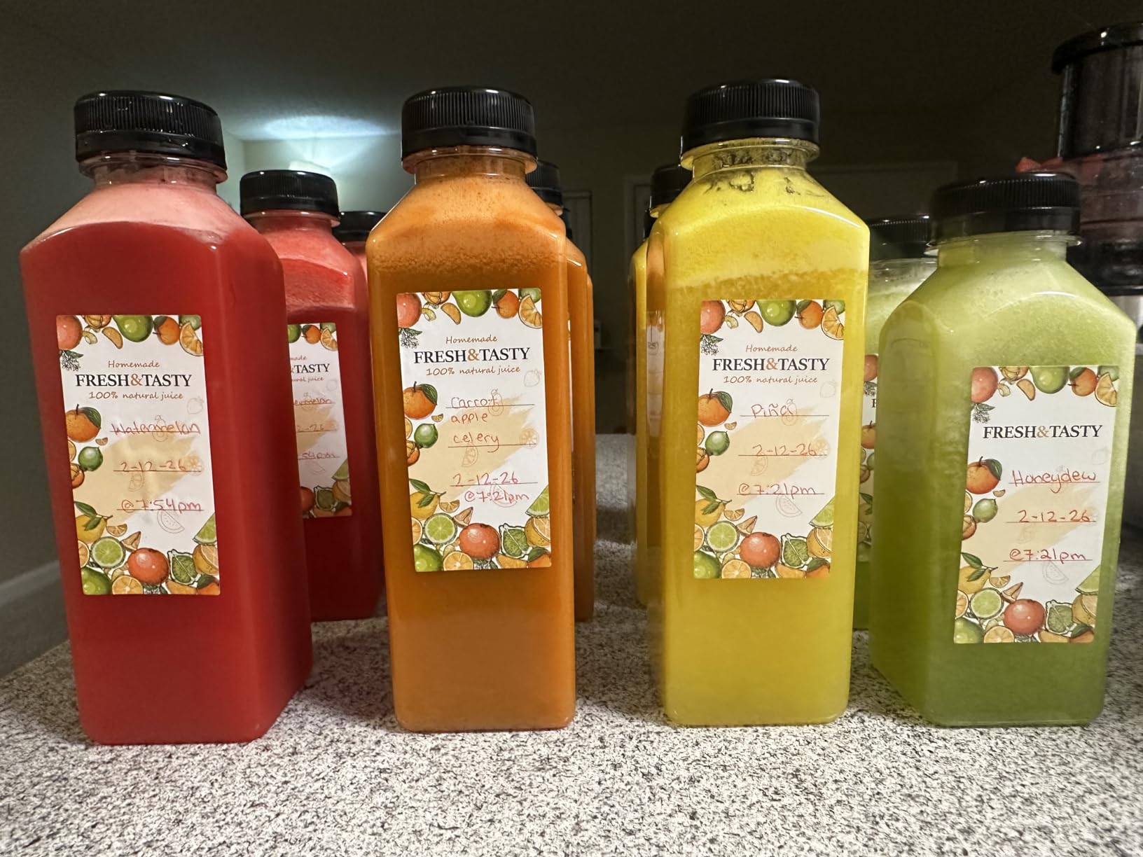 TOMNK 45 PACK 12 OZ Reusable Juice Bottles with Caps, Accessories customer photo 1