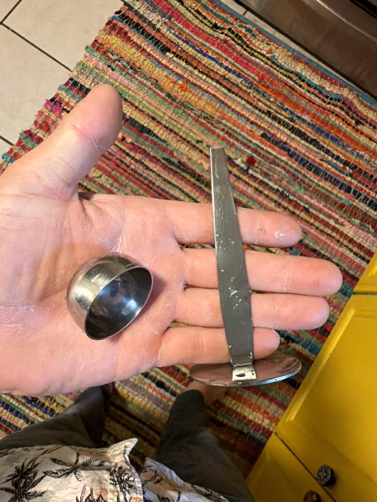 2-in-1 Coffee Scoops, 304 Stainless Steel Tablespoon Measure Spoon, with Pressed Bottom for Coffee Bean Press Coffee Grinding Pressing(Silver15 ml) customer photo 2