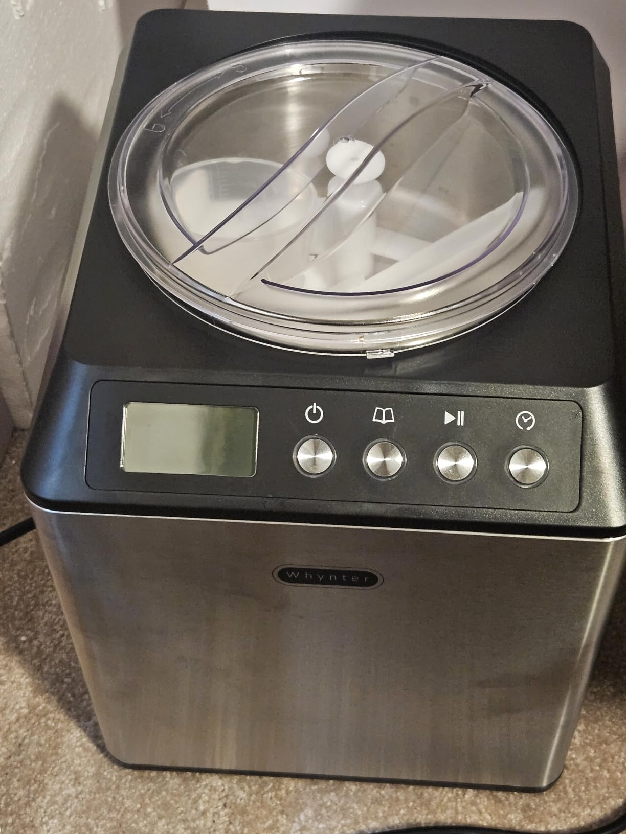 Whynter Ice Cream Maker with Compressor & Timer, 1.28 Qt, White, ICM-128WS customer photo 2