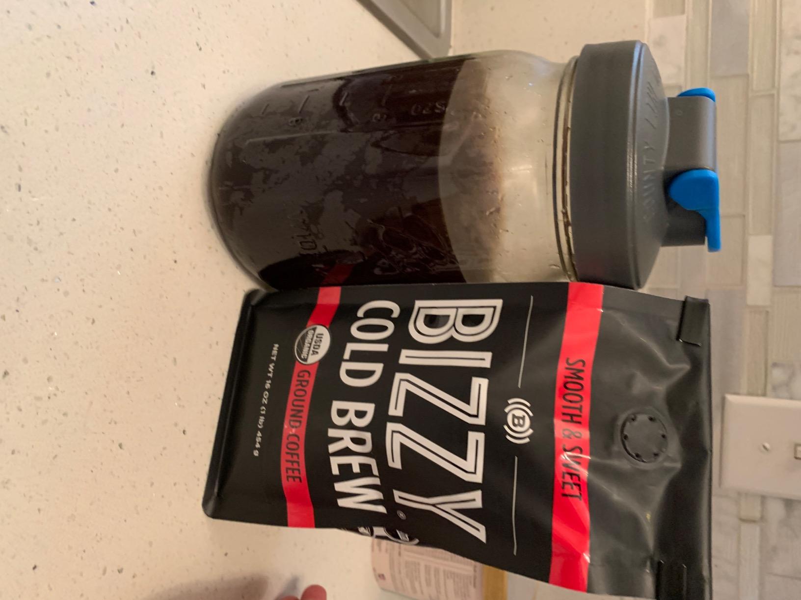 Bizzy Organic Cold Brew Coffee, Smooth & Sweet Blend, Whole Bean, 5 LB customer photo 2