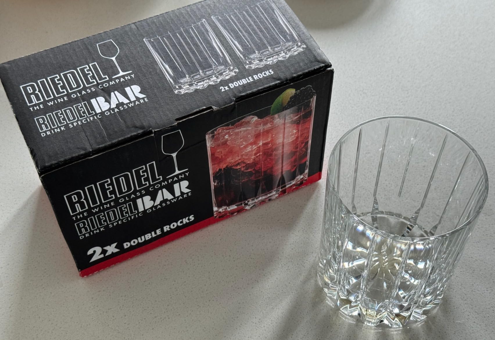 Riedel Drink Specific Glassware Double Rocks - Pack of 2 | Dishwasher safe customer photo 1