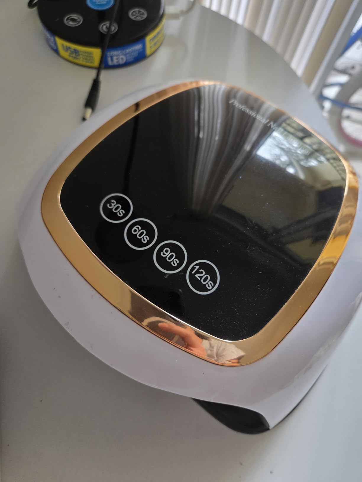 UV Nail Lamp, 180W LED Nail Dryer for Gel Polish, Touch Screen, 42 Beads customer photo 1