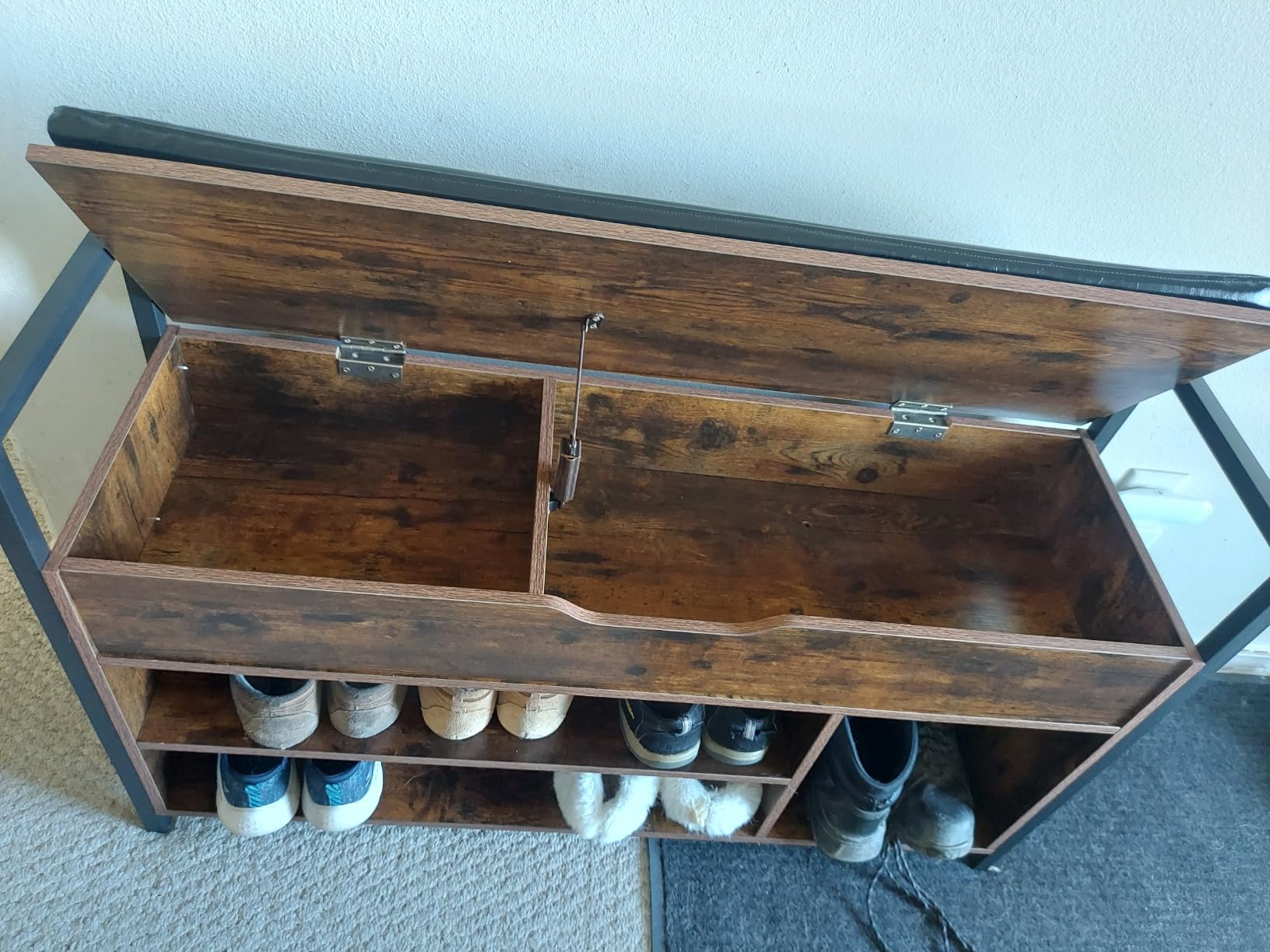 IRONCK Shoe Storage Bench with Doors and Storage for Entryway and Hallway customer photo 2
