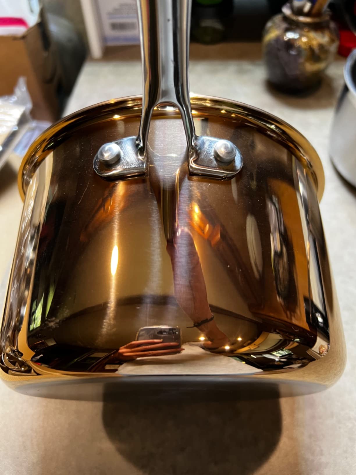 10-Piece Fully Clad Tri-Ply Stainless Steel Cookware Set, Copper Finish customer photo 1