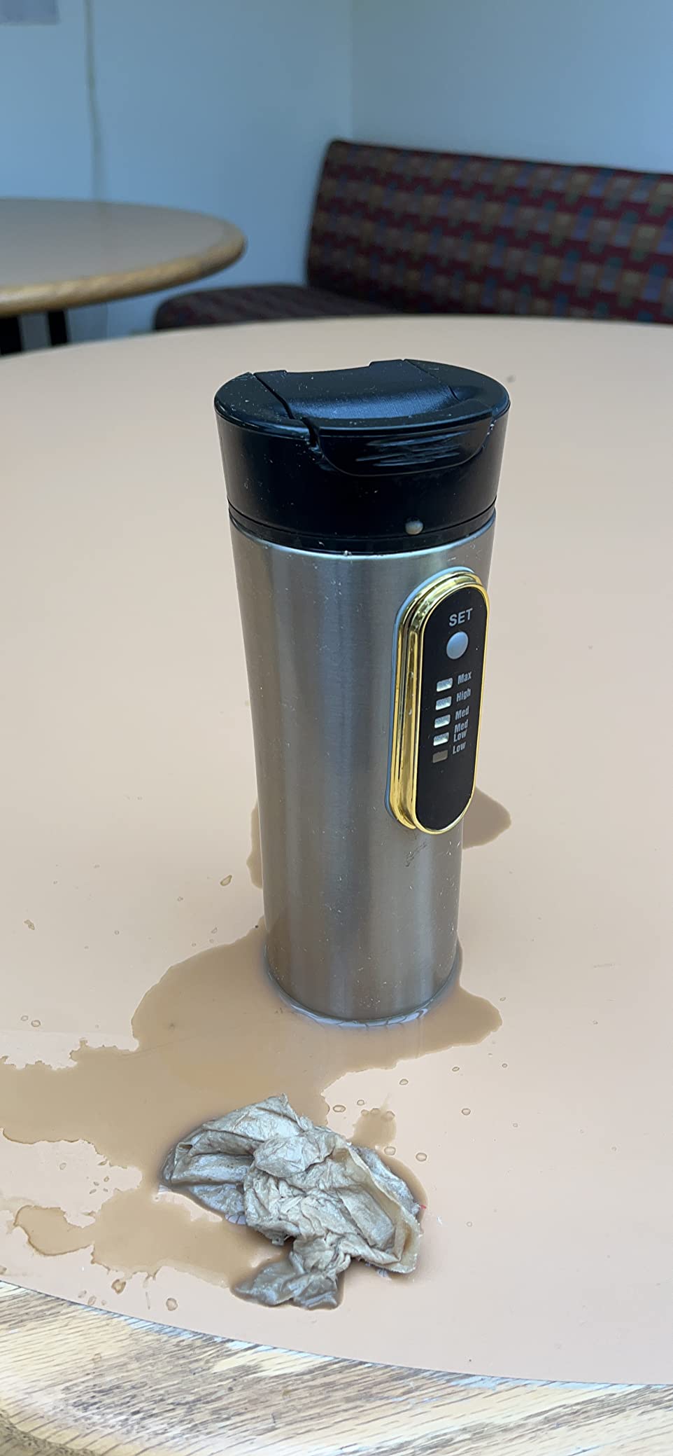 TN TONNY Car Mug Stainless Steel 12V Heating Cup Car Heated Travel Mug 5 Temperature Setting Portable Travel Mug Kettle 400ML Capacity customer photo 1