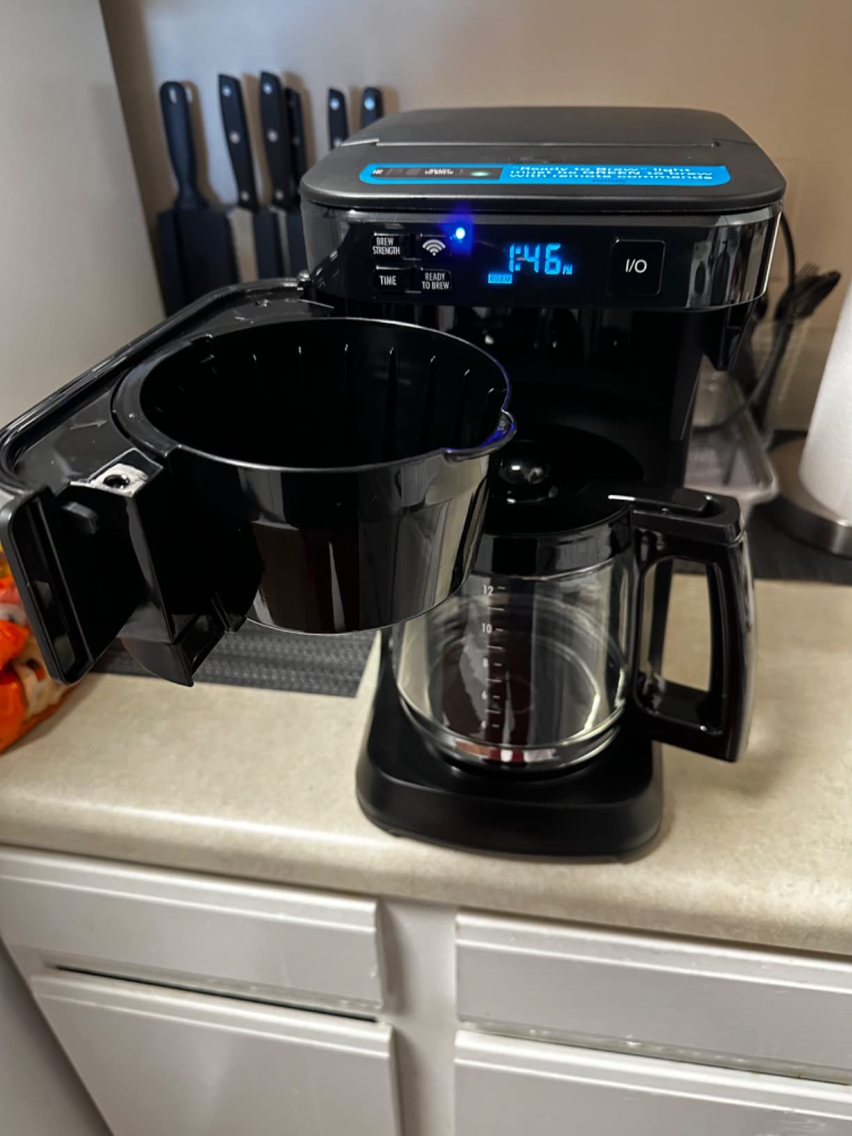 Hamilton Beach Works with Alexa Smart Coffee Maker, Programmable, 12 Cup Capacity, Black and Stainless Steel (49350R) customer photo 2